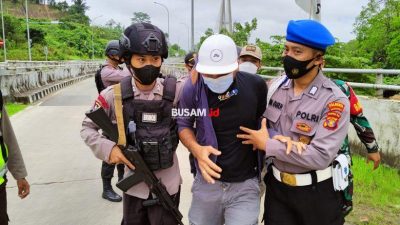 Bawa Sabu, Pemuda Diamankan Petugas di Pos Penyekatan depan Jembatan Achmad Amins – Samarinda, Kaltim