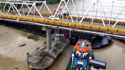 Butuh Dana Rp 1 Miliar, Perbaikan Jembatan Mahakam yang Ditabrak Ponton Dimulai Tahun 2022
