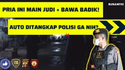 VIRAL! Pria Ini Main Judi + Bawa Badik! Auto Ditangkap Polisi Gak Nih? – BUSAM110