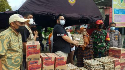 Afif Rayhan Harun Tinjau  Kondisi Dapur Umum Bencana Banjir di Bengkuring