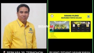 Mahkamah Partai Golkar Tolak Permohonan Makmur HAPK, Hasanuddin Duduki Pucuk Pimpinan DPRD Kaltim