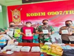 Prajurit Kodam VI Mulawarman Gagalkan Penyelundupan 8 Kg Sabu