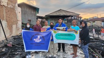 Mahasiswa UWGM Peduli Korban Kebakaran