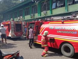 Gedung Perpustakaan Polnes Samarinda Nyaris Ludes Terbakar