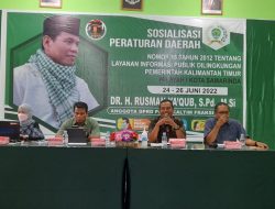 Masyarakat Punya Hak Untuk Tahu, Rusman Sosper Perda 15 Tahun 2012