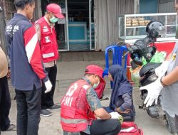 Bumil Terjatuh Dari Motor Karena Jalan Licin Akibat Tumpahan Solar