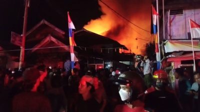 22 Bangunan Terbakar di Jalan AM Sangaji, 156 Jiwa Kehilangan Tempat Tinggal