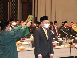 Tak Dihadiri Gubernur dan 31 Anggota, Hasanuddin Mas’ud Tetap Dilantik