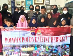 Polwan dan ASN Polda Kaltim Gelar Kegiatan Jumat Berbagi