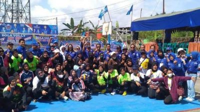 Peringati Hari Jadi Ke-21, Demokrat Samarinda Gelar Turnamen Bola Volly AHY CUP