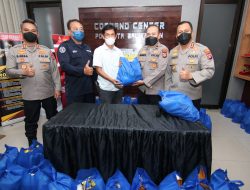 Peduli Dampak BBM, Polresta Balikpapan Bagikan 225 Paket Sembako Ke Wartawan