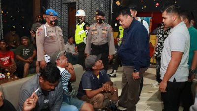 Polres Berau Razia THM Untuk Antisipasi Gangguan Kamtibmas