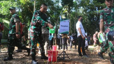 Kodam VI/Mlw Laksanakan Reboisasi dan Reklamasi Bekas Tambang Di Tahura