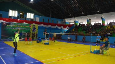 Pertandingan Bulu Tangkis Santri Pangdam VI/Mlw Cup Resmi Dibuka