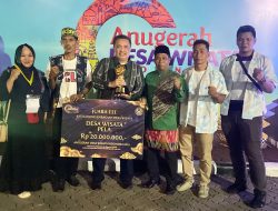 Desa Pela Raih Juara Ketiga Kategori Kelembagaan Desa Wisata