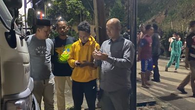 Polisi Gelar Olah TKP Di Lokasi Mekanik Meninggal Terjepit Truk