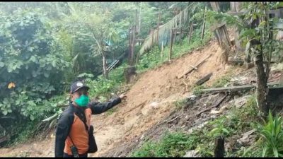 Hujan Deras, Dua Bangunan Di Samarinda Terdampak Longsor