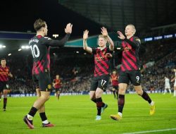 Haaland Brace, Mancity Tumbangkan Leeds 3-1