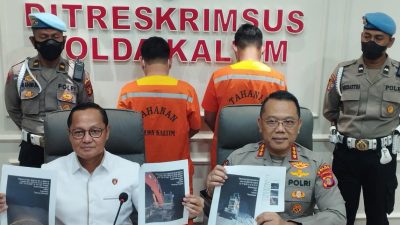 Polda Kaltim Bekuk Dua Tersangka Tambang Ilegal Di Kukar