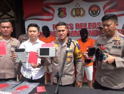Tiga Terduga Komplotan Pencuri Spare Part Alat Berat Diringkus