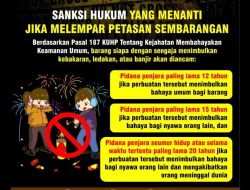 Lempar Petasan ke Tengah Jalan atau Kena Orang Ditangkap