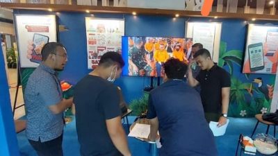 Stand Diskominfo di Explore Borneo Kaltim Fair 2023 Ramai Dikunjungi