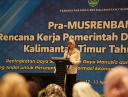 Sekprov Kaltim Buka Pra Musrenbang RKPD Provinsi Kaltim 2024
