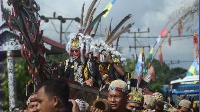 Festival Budaya Dayak Kenyah Sambut Kedatangan Peserta OICCA 2023
