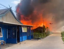 Empat Bangunan Terbakar di Sungai Meriam, Asal Api Masih Diselidiki