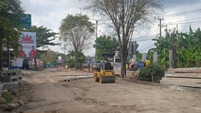 Rehabilitasi Jalan Wahid Hasyim 1 di Tahap 45 Persen