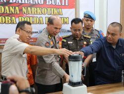 93,06 Gram Sabu dan 7,47 Ekstasi Dimusnahkan
