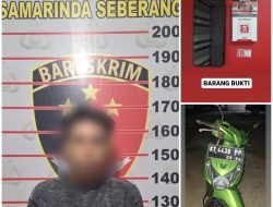 Polsek Samarinda Seberang Amankan Kurir Narkoba Beserta Sabu