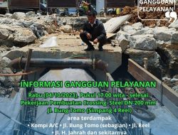 PDAM Perbaiki Pipa di Simpang 4 Reel Seberang, Warga Diminta Bersabar