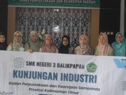 Belajar Kearsipan SMK Negeri 3 Balikpapan Kunjungi DPK Kaltim