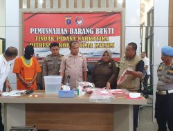 Polda Kaltim Musnahkan 1,4 Kilogram Sabu