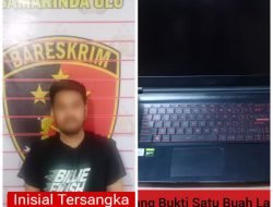 Mantan Honorer Pemprov Kaltim Curi Laptop Senilai Puluhan Juta