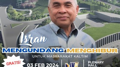 Isran Gelar Hiburan Terbuka di Plenary Hall Samarinda