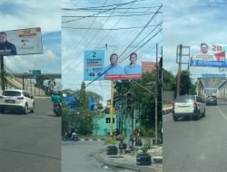 Hari Kedua Masa Tenang di Samarinda, APK Caleg Masih Bertebaran