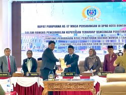 Pemkot dan DPRD Bontang Tetapkan Perubahan Perda Pajak dan Retribusi Jadi Perda Baru