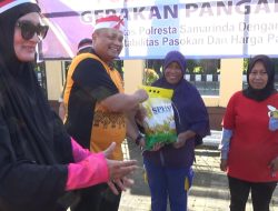 Peringati HUT RI, Polresta Samarinda Gelar Olahraga dan Pasar Murah