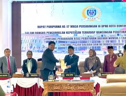 Pemkot dan DPRD Bontang Tetapkan Perubahan Perda Pajak dan Retribusi