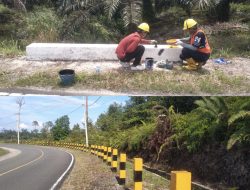 Libatkan Warga, BBPJN Kaltim Lakukan Pengecatan Ruas Usiran–Tanjung Batu