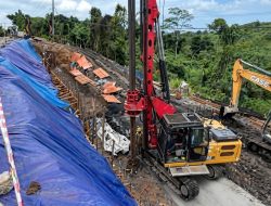 Penanganan Longsoran di Ruas Jalan Sangata-Simpang Perdau Dikebut