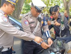 33 Pemotor Lawan Arus di Jalan Suriansyah Samarinda Terjaring ETLE