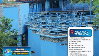 Perawatan IPA Gunung Lipan, Distribusi Air Perumdam Tirta Kencana di Sejumlah Wilayah Samarinda Terganggu