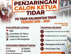 Musda I TIDAR Kaltim Masuki Tahap Seleksi, Sudah Ada 3 Kandidat Caketum yang Mendaftar