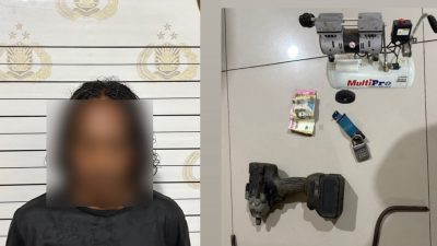 Bermodalkan CCTV, Pembobol Gudang Bengkel di Samarinda Diciduk