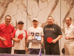 Dispar Kaltim dan IHGMA Pererat Kolaborasi Lewat Laga Persahabatan Tenis Meja