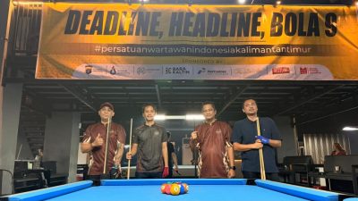 Turnamen Biliar PWI Kaltim Resmi Digelar