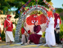 Bermodalkan Botol Bekas hingga Bambu, Warga RT 25 Samarinda ini Sulap Kampung Kreatif Merah Putih